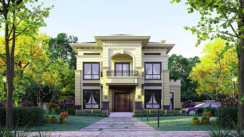 南宁中式合院住宅，开放庭院与邻里乡亲更亲近